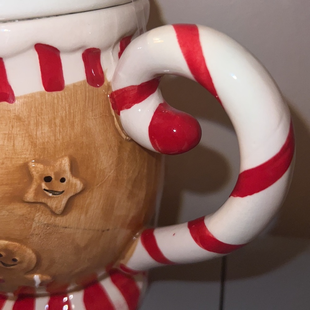 GINGERBREAD COFFEE  MUG WITH TOPPER - Picture 3 of 4